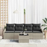  Set sofe s jastukom s jastukom 5 pcs Svijetlo siva poliratan | Eponuda.com