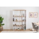 Hanah home polica za knjige Lissa, 123.6x32x179.6 cm, Braon | ePonuda.com