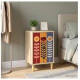 vidaXL Noćni ormar ESSEN Hrast sonoma 36 x 33 x 60 cm - Uzorak suncokreta 1 | shoptok.hr