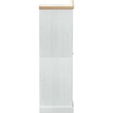  garderobna omara, trden borov les, bela, 52x55x170 cm | Shoptok.si