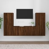  3-dijelni set TV ormarića boja smeđeg hrasta konstruirano drvo | shoptok.hr