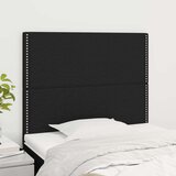 Posteljno vzglavje 2 kosa črno 100x5x78/88 cm blago, (20739678) | Shoptok.si