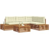  Set vanjskih sofa s jastukom 5 Komad Prirodna i krem | shoptok.hr