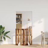  Preklopna ogradica za kućne ljubimce 2 pcs Drvo hrasta | shoptok.hr