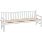  Jastuk za vrtnu klupu bež 200 x 50 x 7 cm od tkanine Oxford | shoptok.hr