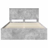  Krevetna konstrukcija Beton 140 x 200 cm Čvrsto borovo drvo | shoptok.hr