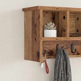  Vješalica za kapute na zidu Zidne Staro drvo 50 x 16 x 26 cm | shoptok.hr