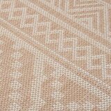 Vanjski tepih ravnog tkanja 160 x 230 cm smeđe pruge | Eponuda.com