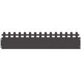  Rubnjaci za travnjak 20 kom. 103 x 0,05 x 22 cm Čelik Crna | shoptok.hr