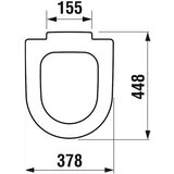 Jika H8932843000001 Deep WC deska s počasnim zapiranjem "Soft Close" | Shoptok.si