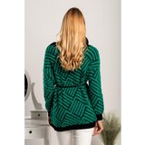 Fenzy Tunika S Remenom S Uzorkom Corvera, Zelena I Crna | shoptok.hr