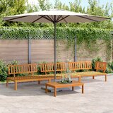  4-dijelni set vrtnih sofa od paleta od masivnog drva bagrema | Eponuda.com