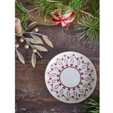 Bloomingville Krem desertni tanjur s božićnim motivom od kamenine ø 16 cm Jolly – | shoptok.hr