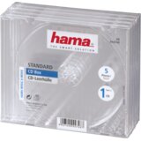 Hama CD/CD-ROM ovitki, prozorni, 5 pakiranje 1 diskov Prozoren | Shoptok.si
