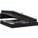  Krevet s od storage s uzglavljem Crna 200 x 200 cm Baršun | shoptok.hr