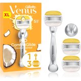 Gillette Venus PRO ComfortGlide Coconut ženski brivnik z držalom za prho + nadomestne britvice 5 kos Cene