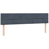 Krevet s oprugama i madracem tamnosivi 180x210 cm baršunasti | shoptok.hr