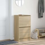 vidaXL omarica za čevlje z 2 predaloma sonoma hrast 60x42x108 cm | Shoptok.si