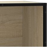 vidaXL Klop za čevlje sonoma hrast 80x40x53,5 cm inž. les in kovina | Shoptok.si