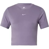 Nike Sportswear Majica 'Essential' sivka / bela