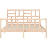 Okvir kreveta s uzglavljem 160 x 200 cm od masivnog drva | shoptok.hr