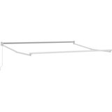 vidaXL ročna retraktibilna tenda z zelenimi in belimi črtami 350x250 cm, zamenjava tkanine za okvir 3.5x2.5 m z zelenimi in belimi črtami | Shoptok.si