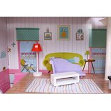  Kućica za lutke Wood na 3 kata (124 cm) + dodaci - roza | Shoptok.si