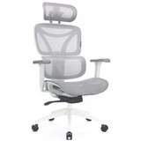  Ergonomska kancelarijska stolica LEVANO siva/bela/crna Cene
