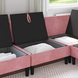 SOFA s pohranom Ružičasta Baršun - Ružičasta Srednja | shoptok.hr