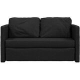  Podni kauč na razvlačenje 2-u-1 crni 112x174x55 cm od tkanine | shoptok.hr
