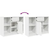  Komoda s ladicama bijela 101x35x76 cm konstruirano drvo | shoptok.hr