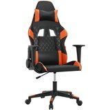  Igraća stolica crno-narančasta od umjetne kože | shoptok.hr