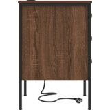 vidaXL Noćni Ormari s ladicama 2 pcs Smeđi hrast 42 x 41 x 61 cm | shoptok.hr