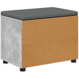  Klupa za hodnik s jastukom Betonsko Siva 60 x 38 x 46 cm | shoptok.hr