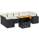  The Living Store Vrtna sedežna garnitura 8-delna z blazinami črn poli ratan - Vrtna Sedežna Garniture, (21461030) | Shoptok.si