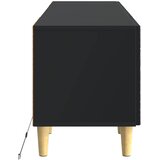  LED TV kabinet Crna Konstruirano drvo | shoptok.hr