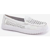 VINCEZA Leather Women's Moccasins With Openwork Pattern | Shoptok.si