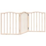 vidaXL Vrata za pse zložljiva 3 paneli 150 cm topolovina | Shoptok.si