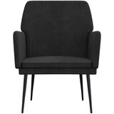  Fotelja crna 62 x 79 x 79 cm baršunasta | Eponuda.com