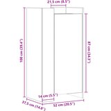 Ormarić za cipele boja hrasta 52x37,5x100 cm konstruirano drvo | shoptok.hr