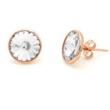 Victoria Cruz basic crystal rose gold mindjuše sa swarovski kristalom ( a2791-07st ) Cene
