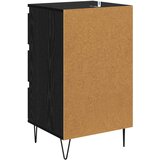  Kreveta Crni hrast 40 x 35 x 70 cm Obrađeno drvo i čelik | shoptok.hr