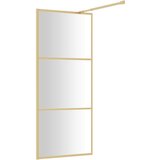  Stijenka za walk-in tuš s prozirnim staklom ESG zlatna 80x195cm | shoptok.hr