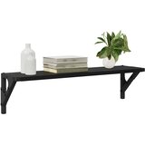 Police na zidu s policom 2 pcs Crni hrast 60 x 15 x 15,5 cm | shoptok.hr