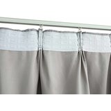 Zavjese za zamračivanje s kukama 2 kom sive 140 x 175 cm | Shoptok.si