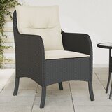 Maison Chic Vrtni stoli - Stol za vrt z blazinami 2 kosa črn poli ratan JS2112, (21876830) | Shoptok.si