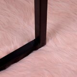 vidaXL Lažni Ovčji Tepih Ružičasta 60 x 110 cm Poliester | shoptok.hr