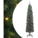 vidaXL Umestno božično drevo Zelena 210 cm PVC in Jeklo in Plastika | Shoptok.si