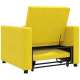 SOFA na razvlačenje Singl s kotačima Žuta Baršun | shoptok.hr