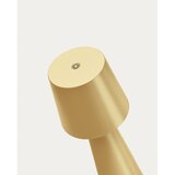 Kave Home LED stolna lampa s mogućnosti zatamnjivanja u zlatnoj boji s metalnim sjenilom (visina 25 cm) Arenys – | shoptok.hr